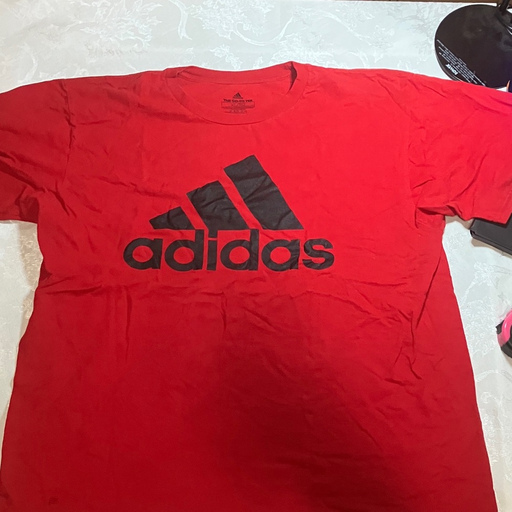 Adidas Men's Bold Red Tee